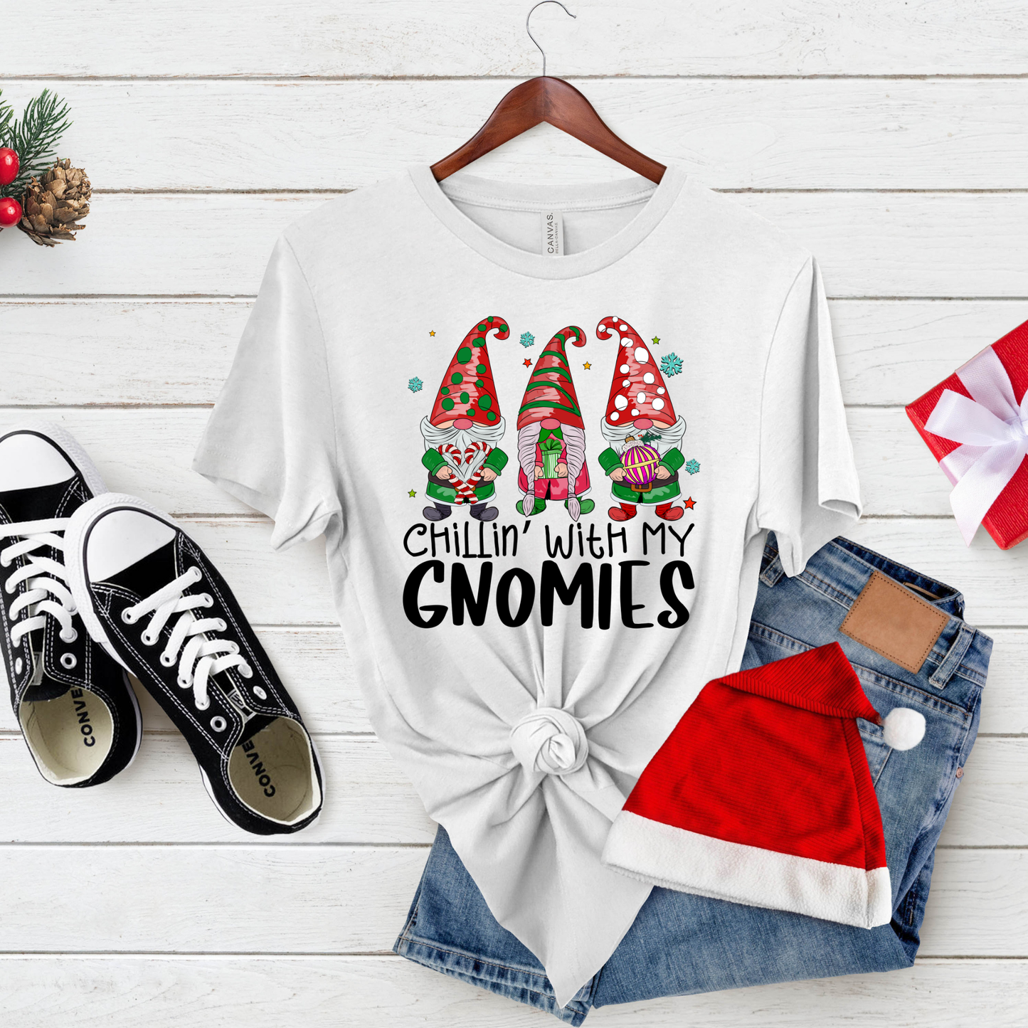 Funny Christmas Shirt: Chillin' With My Gnomies Stollen Moments