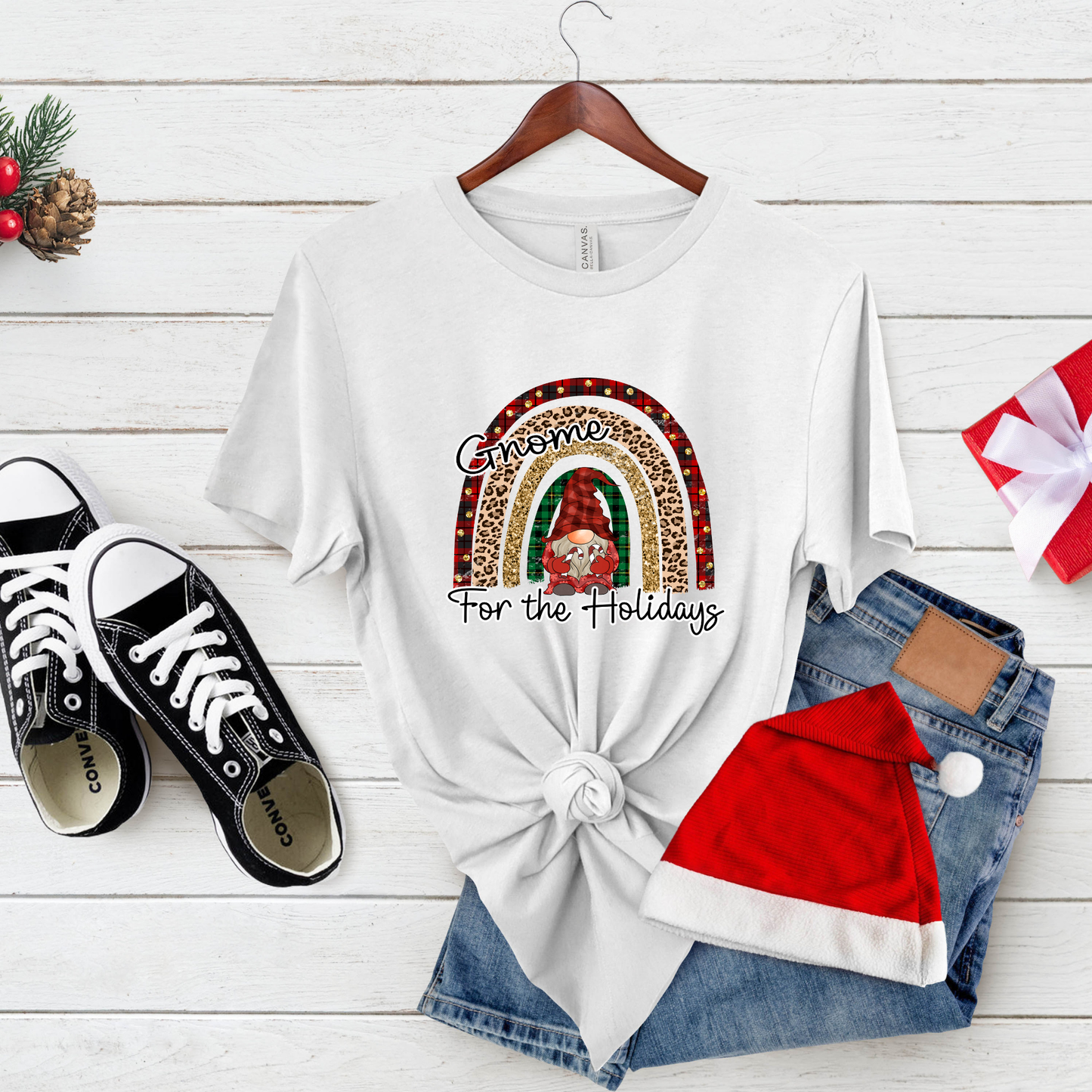 Cozy Up for the Season: Gnome for All the Holidays Tee Stollen Moments