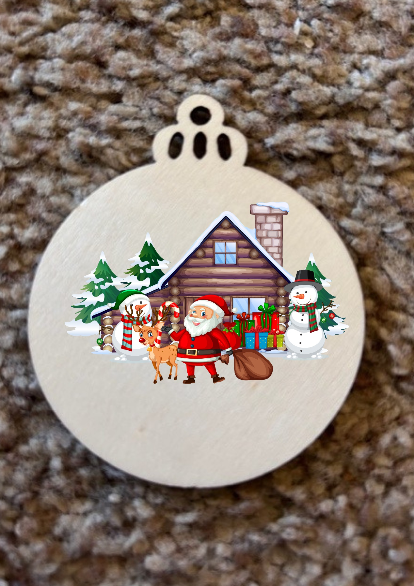 Blank Wooden Christmas Ornament - Pack of 10 Stollen Moments