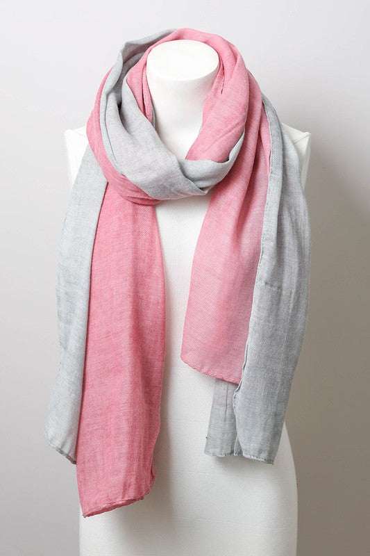 Summer Scarves: 2-Tone Lightweight Summer Scarves Stollen Moments