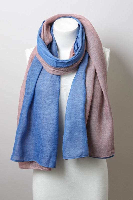 Summer Scarves: 2-Tone Lightweight Summer Scarves Stollen Moments