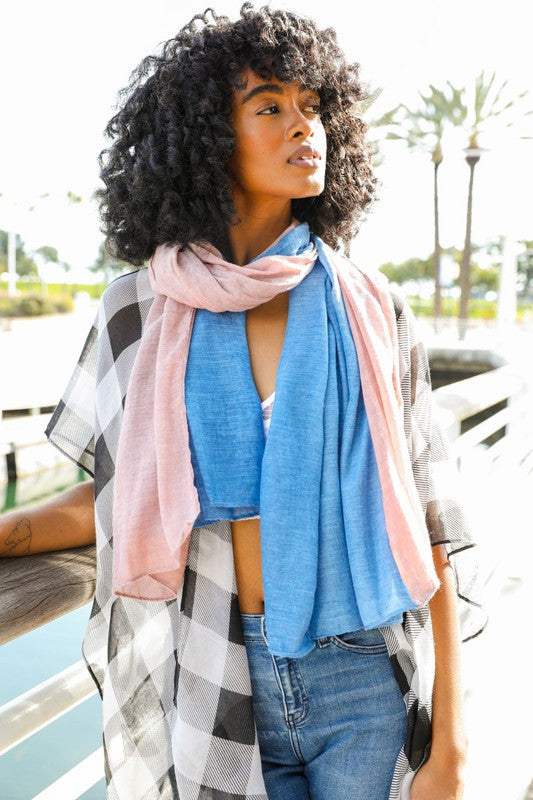 Summer Scarves: 2-Tone Lightweight Summer Scarves Stollen Moments