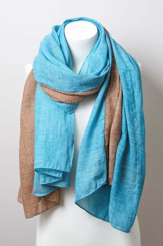 Summer Scarves: 2-Tone Lightweight Summer Scarves Stollen Moments