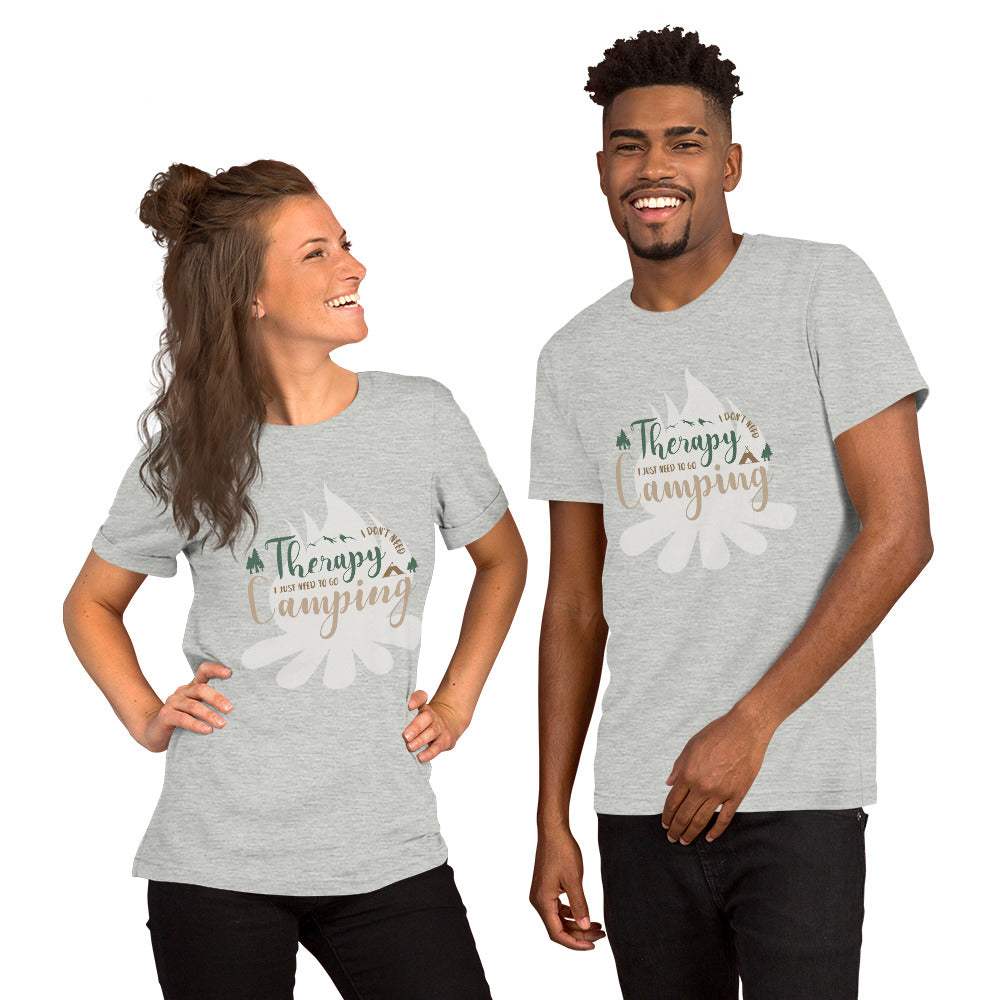 Camp Shirt "Outdoor Therapy" Humorous Camping T-Shirt Stollen Moments