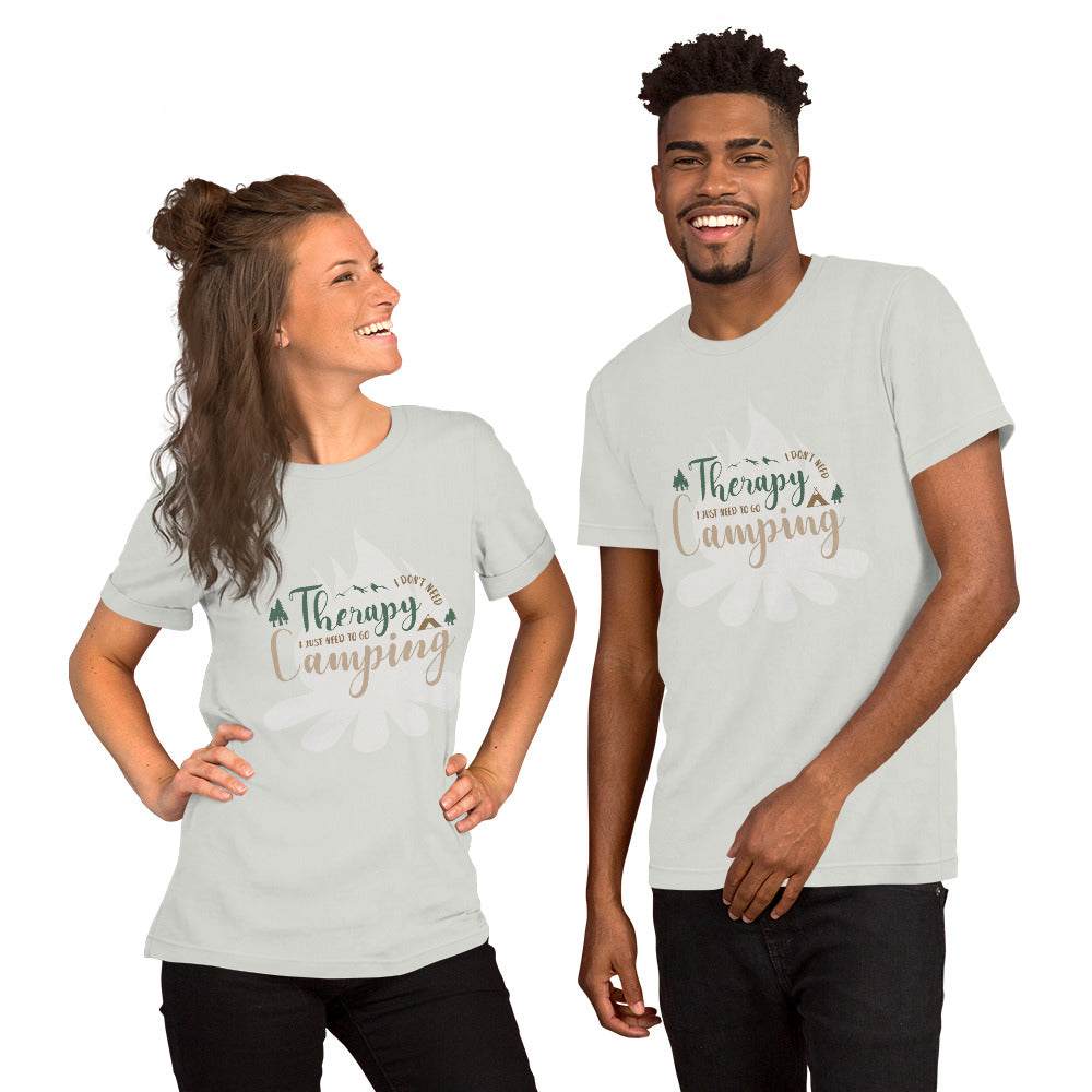 Camp Shirt "Outdoor Therapy" Humorous Camping T-Shirt Stollen Moments