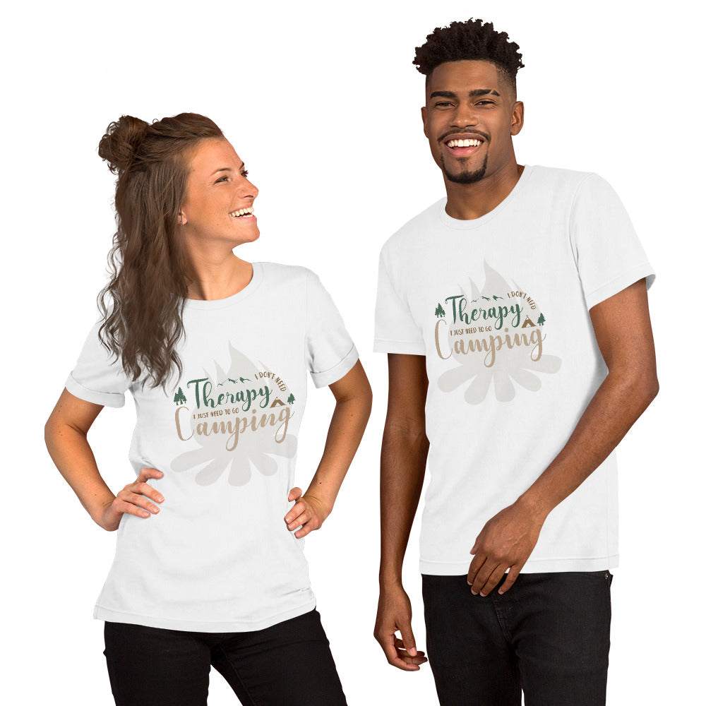 Camp Shirt "Outdoor Therapy" Humorous Camping T-Shirt Stollen Moments