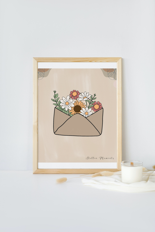 Bouquet Bliss Floral Watercolor Print Stollen Moments